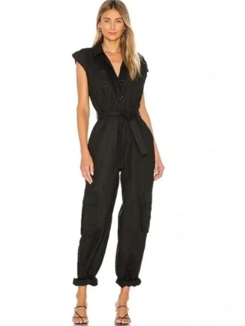 YFB Linen Blend Jumpsuit